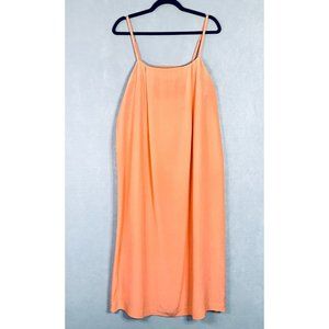 Kate Spade Saturday Dress Womens M Orange Silk Knee Length Sheath Cut Outs